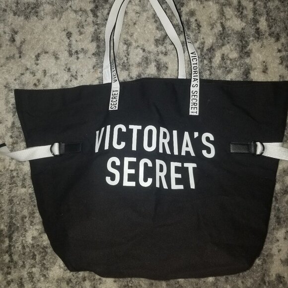 Victoria Secret White And Black Tote Like New! - Picture 11 of 11